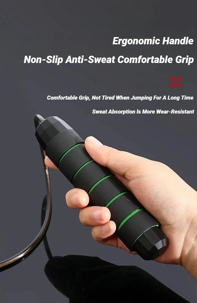 Adjustable Steel Wire Jump Rope | Fitness Skipping Rope for Workout - Yusra Cart