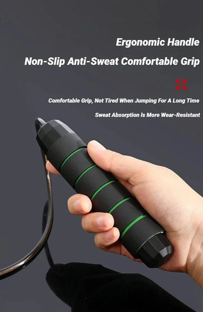 Adjustable Steel Wire Jump Rope | Fitness Skipping Rope for Workout - Yusra Cart
