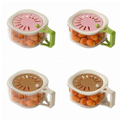 Kitchen Drain Basket – Double Layer Strainer Bowl with Lid & Handle