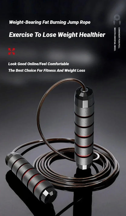 Adjustable Steel Wire Jump Rope | Fitness Skipping Rope for Workout - Yusra Cart