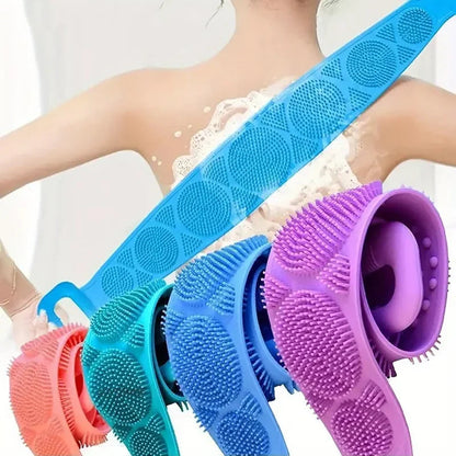 Silicone Back Scrubber Brush– Exfoliating Bath Scrubber & Back Cleaning Tool - Yusra Cart
