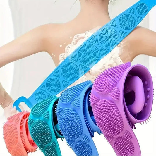 Silicone Back Scrubber Brush– Exfoliating Bath Scrubber & Back Cleaning Tool - Yusra Cart