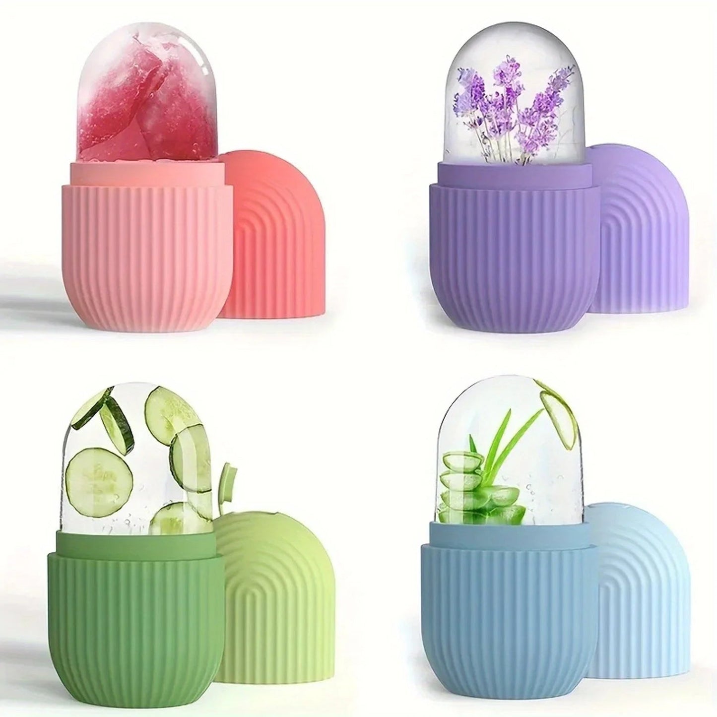 Silicone Ice Roller for Face & Eyes | Facial Ice Cube Mold for Skin Care & Gua Sha Massage