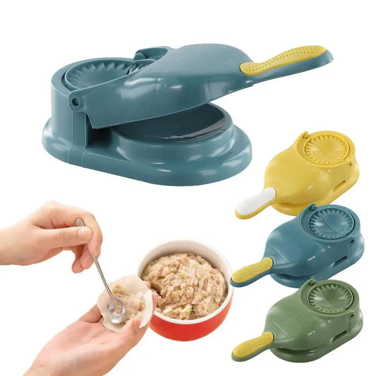 Manual Dumpling Maker – 2-in-1 Dough Press & Dumpling Mold Tool - Yusra Cart