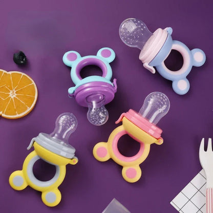 Silicone Baby Fruit Pacifier – Infant Teether & Food Feeding Tool
