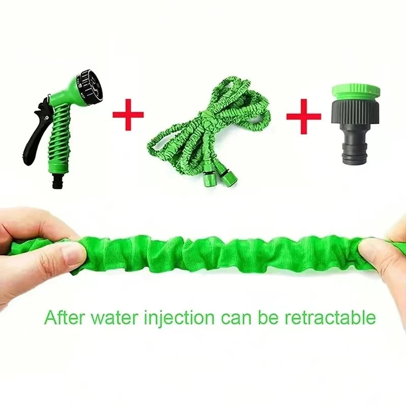 Expandable Water Hose Pipe 25–200FT – Lightweight Garden Hose with Spray Gun