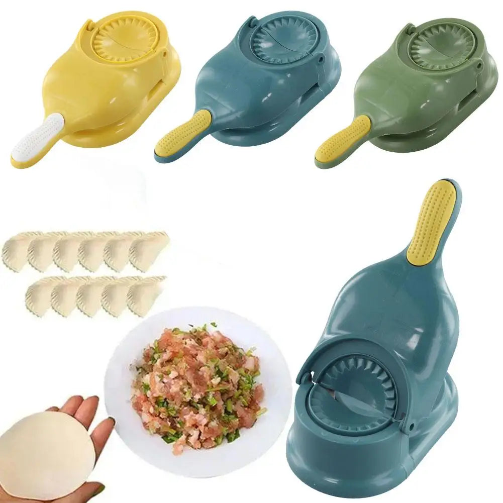 Manual Dumpling Maker – 2-in-1 Dough Press & Dumpling Mold Tool - Yusra Cart