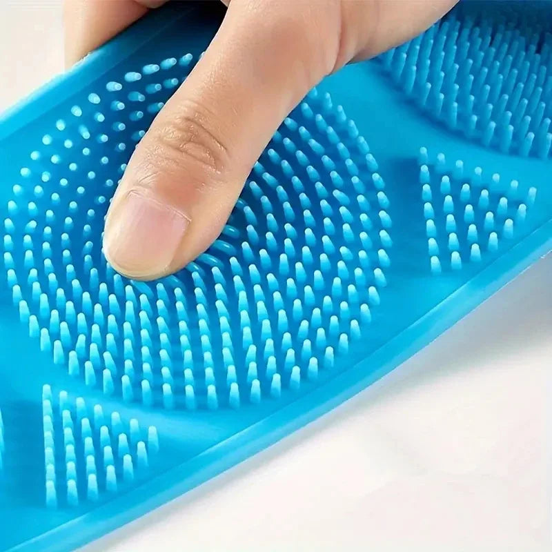 Silicone Back Scrubber Brush– Exfoliating Bath Scrubber & Back Cleaning Tool - Yusra Cart