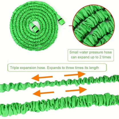 Expandable Water Hose Pipe 25–200FT – Lightweight Garden Hose with Spray Gun