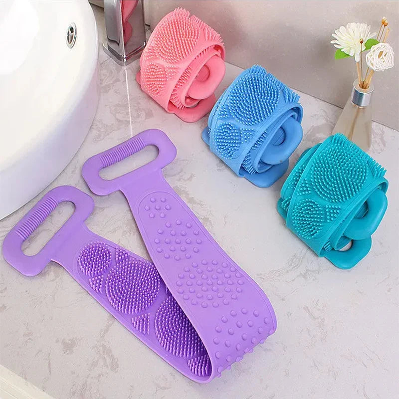 Silicone Back Scrubber Brush– Exfoliating Bath Scrubber & Back Cleaning Tool - Yusra Cart