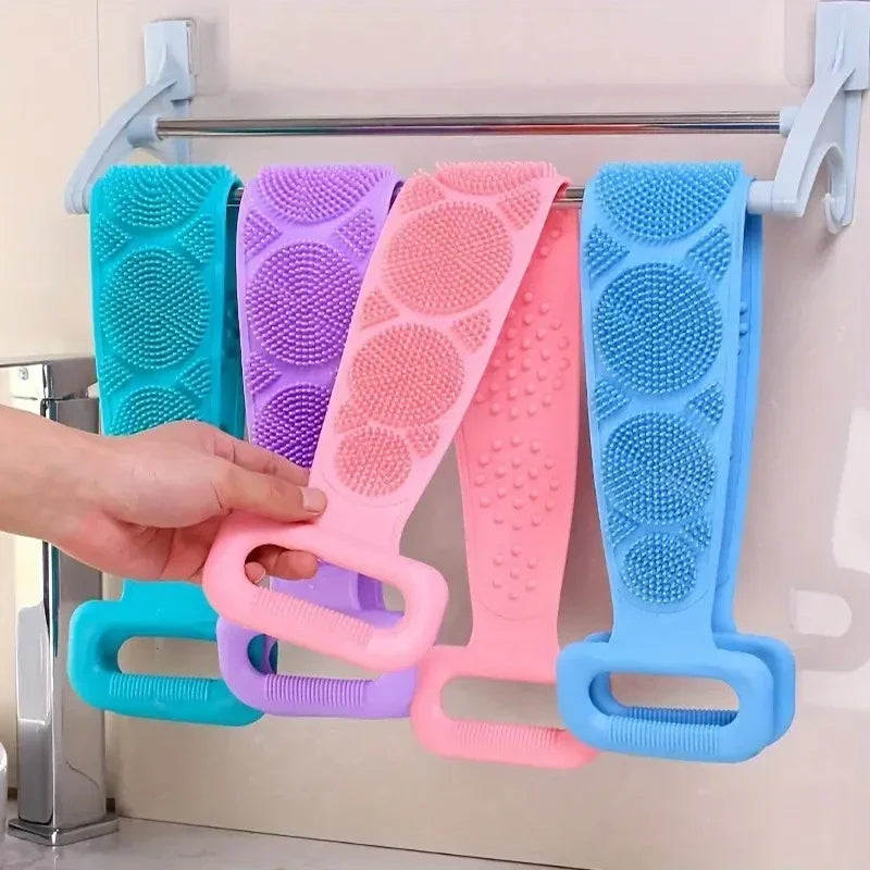 Silicone Back Scrubber Brush– Exfoliating Bath Scrubber & Back Cleaning Tool - Yusra Cart