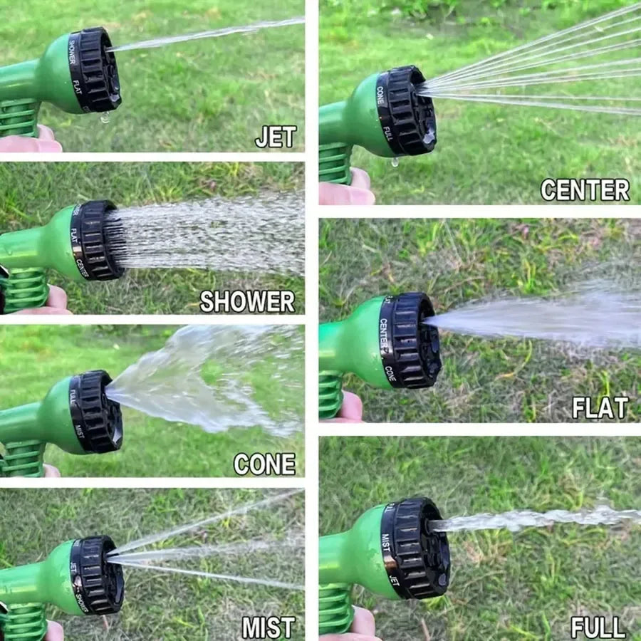 Expandable Water Hose Pipe 25–200FT – Lightweight Garden Hose with Spray Gun