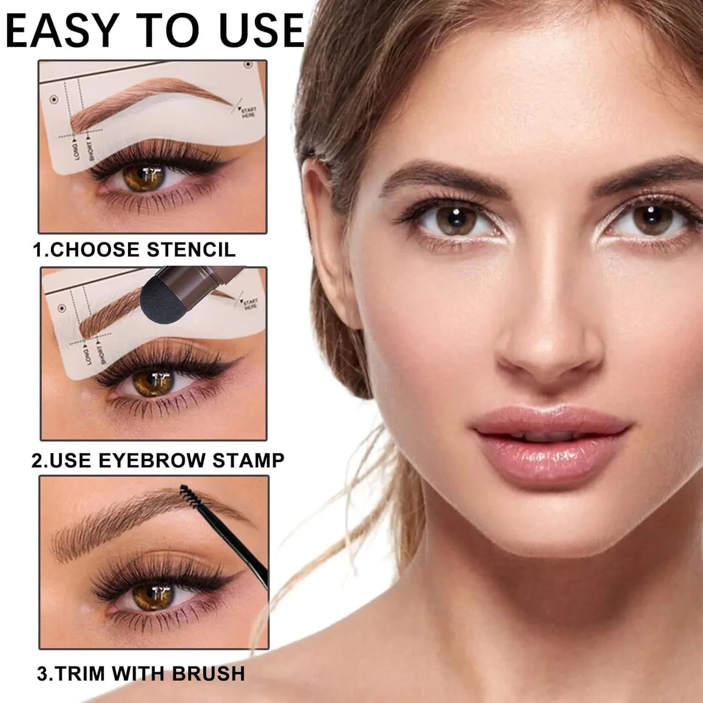 Eyebrow Stamp Kit – Perfect Brow Shaping & Filling Tool